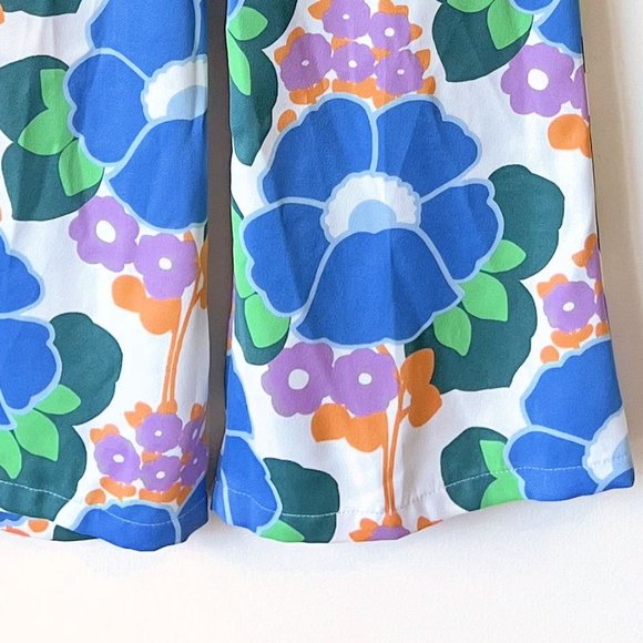 NEW! Zara Floral Printed Pajama Style Retro Pants - Size S - Picture 9 of 15